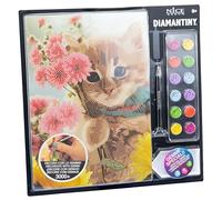 DIAMANTINY Level Up - Nice Group Creative Art, Diamond Painting Kit crea il mosaico, PETS, Kitten