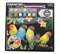 DIAMANTINY Level Up - Nice Group Creative Art, Diamond Painting Kit crea il mosaico, WILD, Uccellini