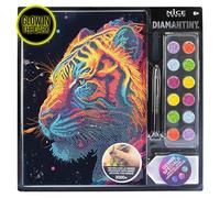 DIAMANTINY- Tigre Dipingi coi Numeri, Colore Animale, 21 x 29,7 x 0,3 cm, 96026