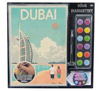 Diamantiny Level Up - Postcards - Creative Art, Kit crea il Mosaico con i Numeri, Dubai