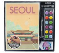 Diamantiny Level Up - Postcards - Creative Art, Kit crea il Mosaico con i Numeri, Seoul