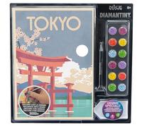 Diamantiny Level Up - Postcards - Creative Art, Kit crea il Mosaico con i Numeri, Tokyo