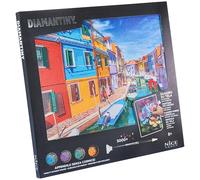 DIAMANTINY Level Up - QUADRO - Creative Art, Diamond Painting Kit, crea il mosaico Burano