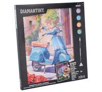 DIAMANTINY Level Up - QUADRO - Creative Art, Diamond Painting Kit, crea il mosaico Retrò Motorcycle