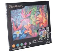 DIAMANTINY Level Up - QUADRO - Creative Art, Diamond Painting Kit, crea il mosaico Tropical Flowers