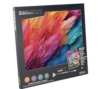 Diamantiny Level Up - QUADRO - Creative Art, Kit crea il Mosaico con i Numeri, Full Colors Piume