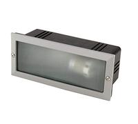 diamantlux 903 GRIGIO faretto da incasso segnapasso per esterno alluminio rettangolare con controcassa