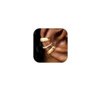 Diamday 3Pcs Ear Cuff Orecchini Senza Buco Donna Finti Orecchini Clip Regolabile Earcuff Non Piercing Ipoallergenici Finti Cartilagine Ear Cuff Donna Argento Oro