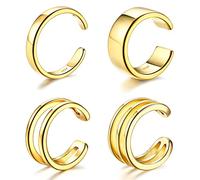Diamday Orecchini a polsino Orecchini in argento 925 Croce non perforante falso elica Earcuff Orecchini di cartilagine Clip orecchio conchiglia per le donne ragazze orecchio gioielli