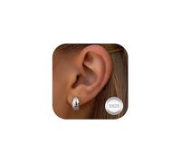 Diamday Orecchini Donna Oro Orecchini Goccia d'Acqua Argento 925 Orecchini Cerchio Spessi Dorati Orecchini Dupes Oro Orecchini Cerchio Grosso Anallergici Leggeri Orecchini Goccia Chunky Moda Gioielli