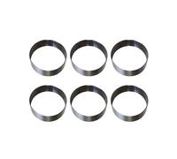 (Diameter 7.7cm) Stainless Steel Muffin and Tart Rings Small Cake Dessert Making Moulds Cake Stamp Cake Molds for Parties Gatherings