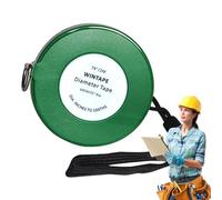 Diameter Measuring Tape, Pipe Tape Measuring Tools With Imperial & Metric Units, Professional Pocket Tape Measure For Pipefitters, Rolling Measuring Tape For Trees And Pipes