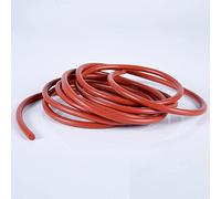 Diametro 1 mm ~ 20 mm Rosso Solido Silicone Cord Guarnizione Gomma Silicone Trim Seal Strisce O Ring Ad Alta Temperatura Impermeabile-Dia 1 mm, 1 M