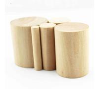 Diametro 10/20/30/40/50mm Asta Rotonda In Legno Di Pino, Lunghezza 55mm Striscia Solida Modello Fai Da Te Accessori Materiale 5/10/20 Pezzi(20pcs,40x55mm)