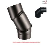 Diametro Ø160 Tubi e accessori scarico fumi per stufe a legna Serie Arredo 2 mm [EEK: A+++]