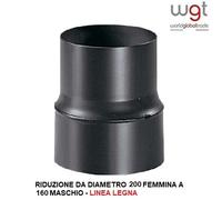 Diametro 200 Tubi Accessori Serie Arredo 2mm scarico fumi x stufe camini a legna