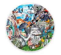 Diametro 25cm Studio Ghibli Fashion Orologio da parete Soggiorno Camera da letto Tavolo da appendere Silenzioso Camera dei bambini Orologi da parete Decorazioni per la casa Regalo per la festa del p
