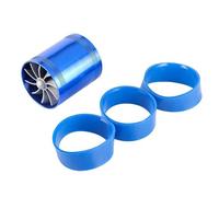 Diametro 65-74mm Turbo Car Doppia Turbina Caricatore Gas Aspirazione Aria Risparmio Carburante Ventilatore Compressore Adatto Tubo Aspirazione Aria Tubo Aspirazione Aria