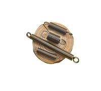 Diametro del filo della molla di tensione 0,8 mm Gancio a S in acciaio inossidabile 304 Gancio rotondo Filo for molla in metallo con estensione pullback a spirale(45mm(2pcs),10MM-S HOOK_0.8MM)