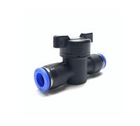 Diametro esterno del tubo Inserire la valvola a sfera Connect | Plastica BUC 5/32" 1/4" 5/16" 3/8" 1/2" 4 6 8 10 12 mm Raccordo pneumatico Controllo manuale(12mm)