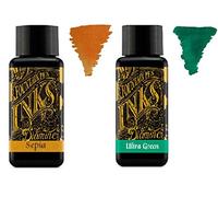 Diamine - 30ml Fountain Pen Ink 2 Pack - Sepia & Ultra Green