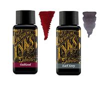 Diamine - Confezione da 2 penne stilografiche da 30 ml, colore: Grigio Oxblood & Earl