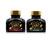 Diamine - Inchiostro per penna stilografica da 80 ml, confezione da 2 - Oxblood e verde nero