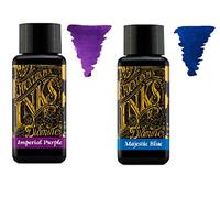 Diamine, penna stilografica da 30 ml, confezione da 2 pezzi, viola imperiale e blu majestico