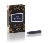 Diamine - Standard cartucce d'inchiostro, 1864 Blue Black, 20 cartucce