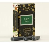 Diamine - Standard cartucce d'inchiostro, Tropical Green, 20 cartucce