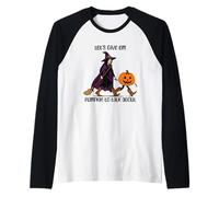 Diamogli Qualcosa di Cui Parlare di Pumpkin Witch Maglia con Maniche Raglan