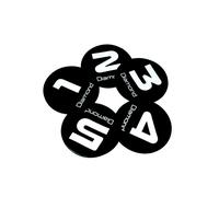 Diamond Agility Dots Set 5Pz diametro 22,8Cm Nero