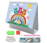 Diamond Art Calendar 2026 | Calendario per scrivania in piedi Diamond fai | Calendari scrivania di pittura arte 3D diamanti | Creative Funny 2026 Diamonds Painting Desk Calendars Ornment forginner