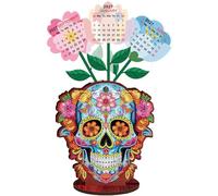 Diamond Art Desk Calendar 2026-2027 DIY, Diamonds Painting Calendar Wooden Desk Calendars, 5d Diamond Art Painting Craft Kit Desktop Planner for Home Office