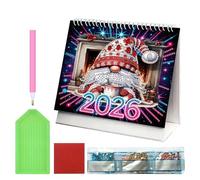 Diamond Art, gnomo stagionale, progetto per adulti e adolescenti, tela perforata, accessorio decorativo per ufficio, tempo libero e hobby, formato calendario da parete per feste di compleanno, casa