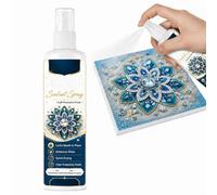 Diamond Art Sealer Spray Quick Dry Gloss Finish Halloween Christmas Craft | Rivestimento lucido trasparente ad asciugatura rapida, previene l'allentamento del trapano, pellicola protettiva trasparente