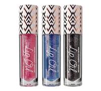 Diamond Black, Black Glitter Diamond Lip Gloss, Glitter Liquid Color Changing Lipsticks, Magic Color Changing Lip Oil, Long Lasting Moisturizing Non-sticky (02+03+06)