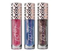 Diamond Black, Black Glitter Diamond Lip Gloss, Glitter Liquid Color Changing Lipsticks, Magic Color Changing Lip Oil, Long Lasting Moisturizing Non-sticky (02+03+05)