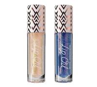 Diamond Black, Black Glitter Diamond Lip Gloss, Glitter Liquid Color Changing Lipsticks, Magic Color Changing Lip Oil, Long Lasting Moisturizing Non-sticky (01+04)