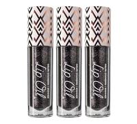 Diamond Black, Black Glitter Diamond Lip Gloss, Glitter Liquid Color Changing Lipsticks, Magic Color Changing Lip Oil, Long Lasting Moisturizing Non-sticky (01(3Pcs))