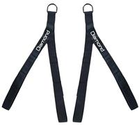 Diamond 【Coppia Triceps Band a Doppia Impugnatura Cinghie Bicipiti/Tricipiti per Cavi - Nylon+Neoprene Antiscivolo, Anello in Acciaio, 200 kg, 75×5 cm - Accessorio LAT Machine/Puleggia