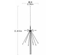 Diamond D-190 Antenna discone a banda larga: 100 - 1.500 MHz