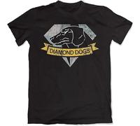 Diamond Dogs Distressed Solid Gamer Gear T Shirt Black M