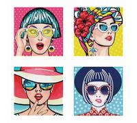 DIAMOND DOTZ 2594247 - Set di mini puntini per pittura a diamante 5D, per donne moderne, kit fai da te con strass extra piccoli, per adulti e bambini dai 14 anni, intermediate