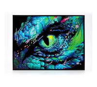 DIAMOND DOTZ 2594356 - Kit per pittura a diamante 5D originale, occhio di drago, con colori al neon e velluto, per adulti e bambini dai 12 anni in su, intermediate