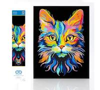 DIAMOND DOTZ 2594365 - Kit per pittura con diamanti 5D, con colori al neon e velluto, per adulti e bambini dai 12 anni in su, intermediate