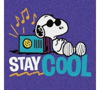 DIAMOND DOTZ BOX 2594656 - Set di pittura con diamanti 5D originale Snoopy Stay cool, kit per diamond painting fai da te, con scatola e strass glitterati, per bambini dai 14 anni in su