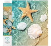 DIAMOND DOTZ- Seestern, Strand Squares Crystal Shore, Circa 28 x 41 cm, Diamond Painting - Dipinto con Diamanti Brillanti Fai da Te, per Bambini e Adulti, Multicolore, Medio, DQ8.003