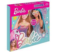 DIAMOND DOTZ DBX.093 - Set di pittura con diamanti 5D originale DOTZ Box Barbie Fantasy, set creativo con pietre a mosaico di diamanti scintillanti, set da pittura circa 28 x 28 cm, set completo fai