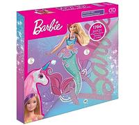 DIAMOND DOTZ DBX.095 - Set di pittura con diamanti 5D originali DOTZ Box Barbie Mermaid Vibes, set creativo con pietre a mosaico di diamanti scintillanti, set da pittura circa 28 x 28 cm, set completo